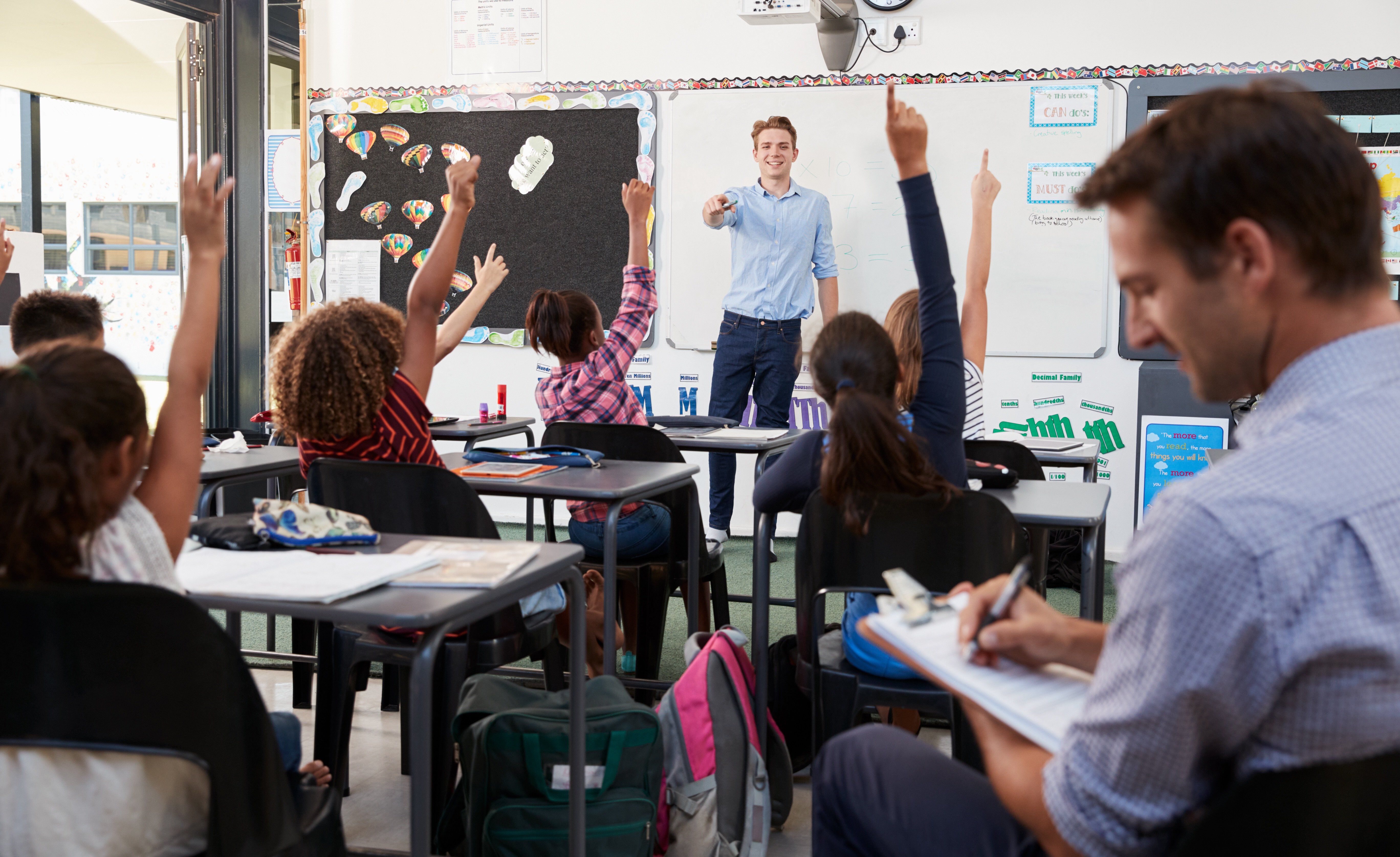 children in a classroom 