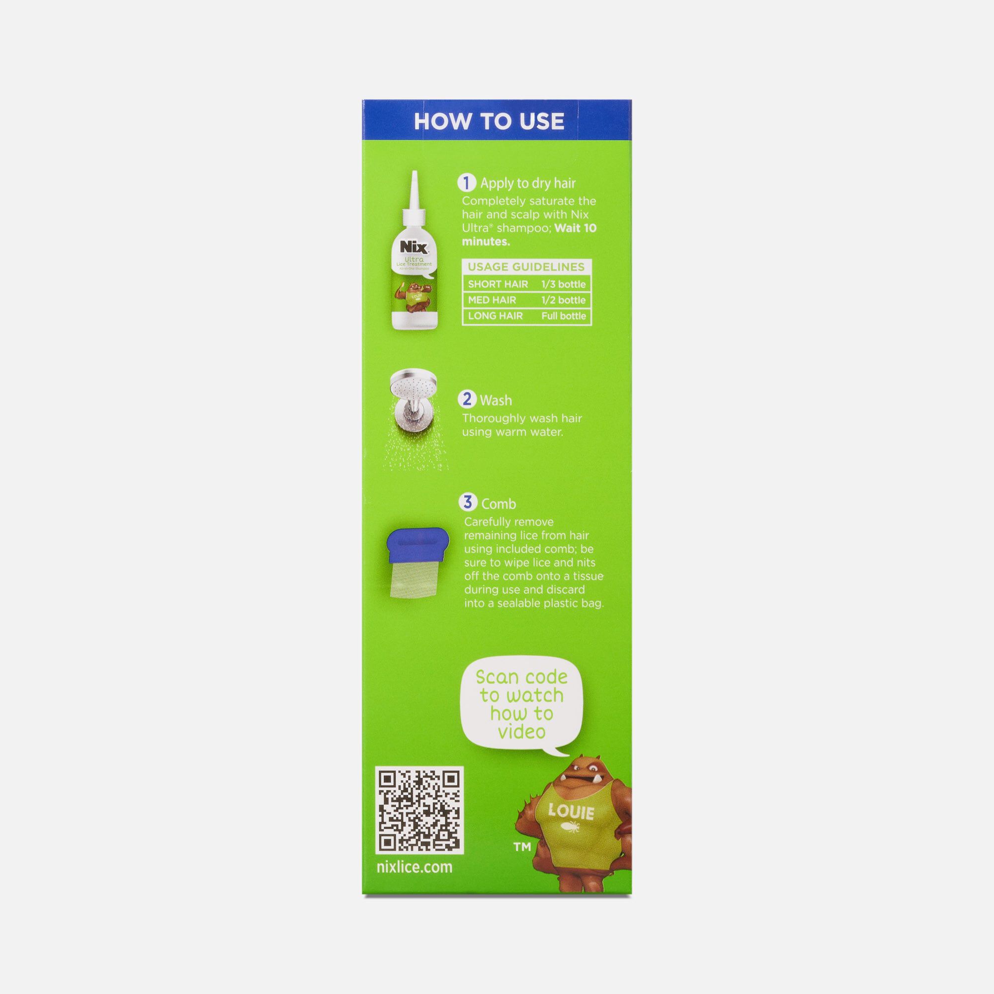 Nix® Ultra Lice Treatment All-In-One Shampoo, 4 fl oz., , large