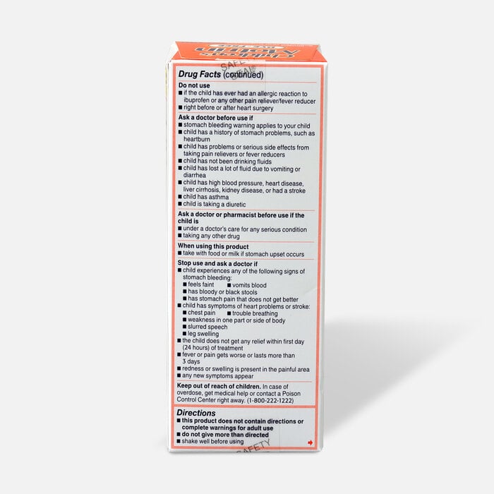 Children's Motrin Pain Reliever/Fever Reducer Liquid, Dye-Free, Original Berry, 4 fl oz., , large