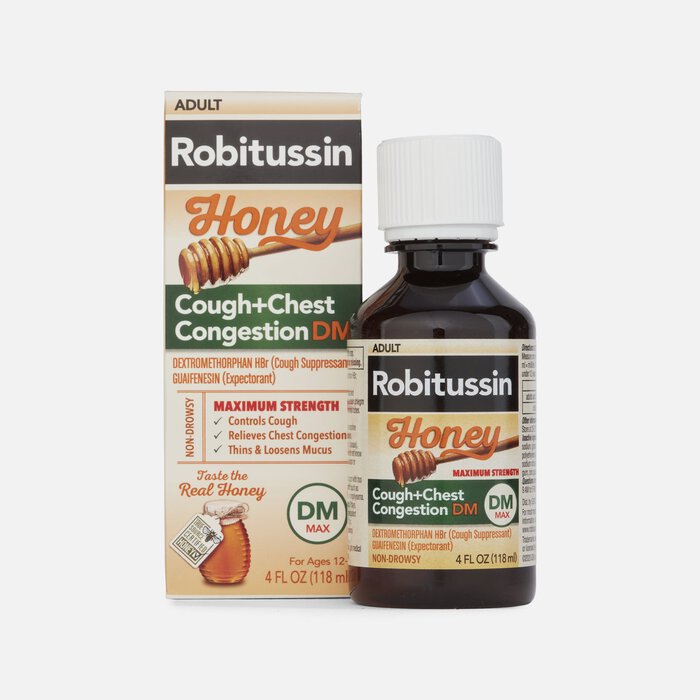 Robitussin Honey Maximum Strength Cough & Chest Congestion DM, 4 fl oz., , large