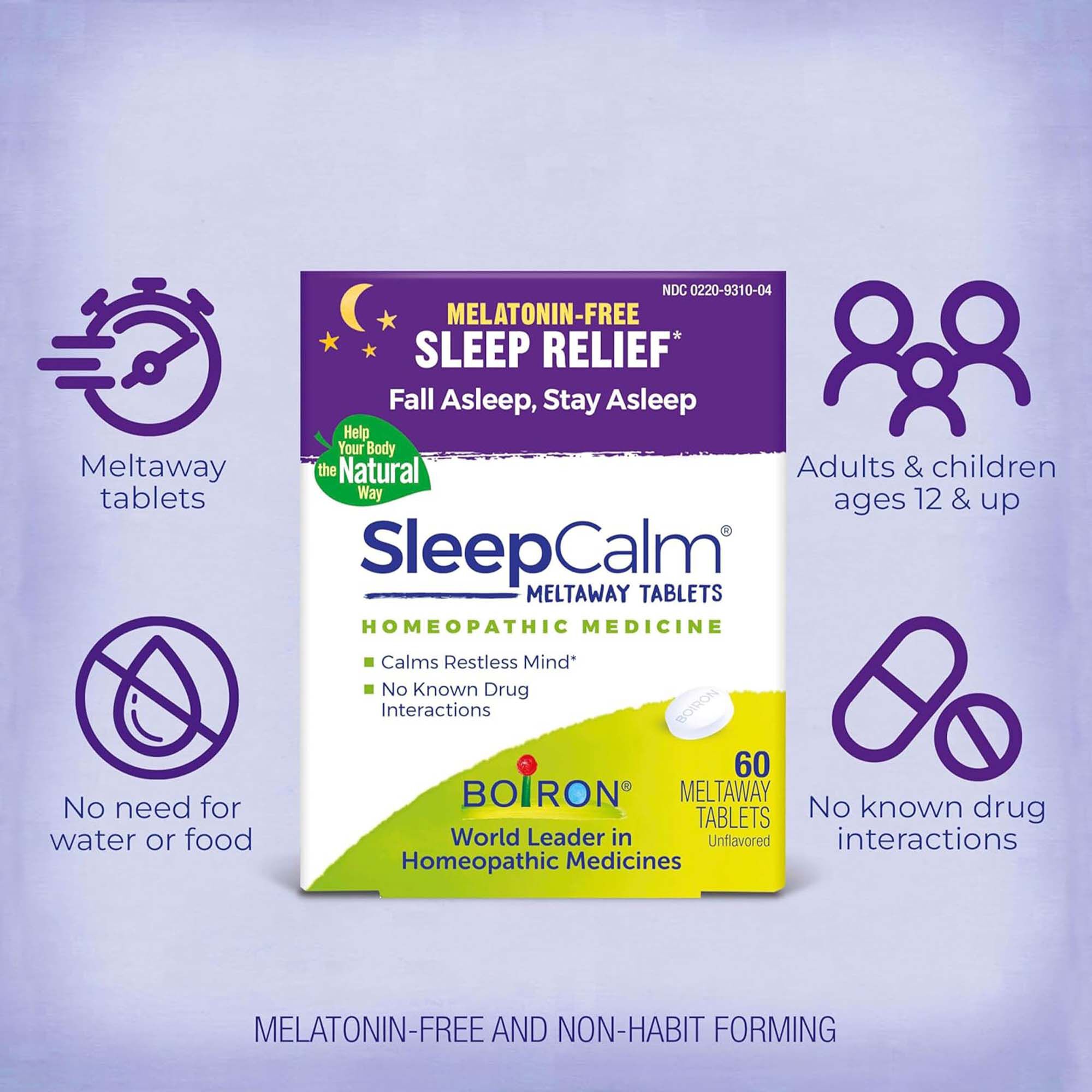 SleepCalm® Meltaway Tablets Homeopathic Medicine, 60 ct., , large