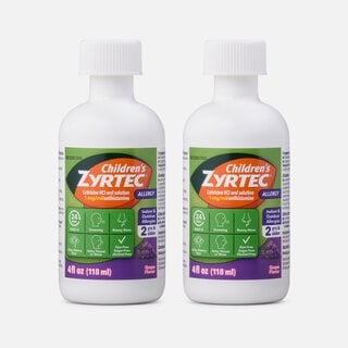 Children's Zyrtec 1 mg Grape Syrup, 4 fl oz. (2-Pack), , large