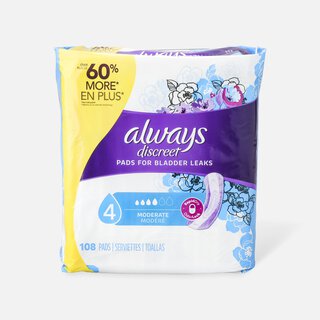 Always Discreet Moderate Incontinence Pads, , large