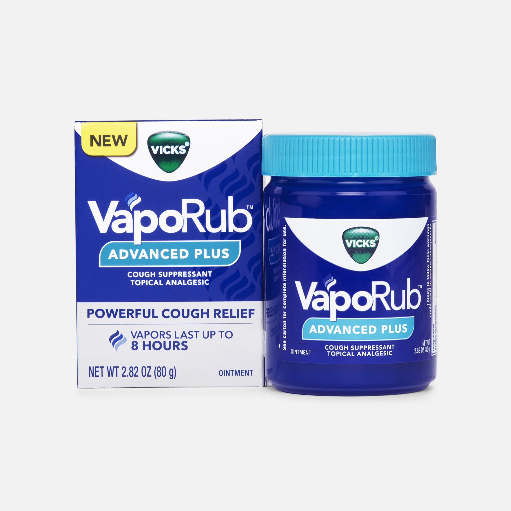 Vicks VapoRub Advanced Plus, 2.82 oz, , large