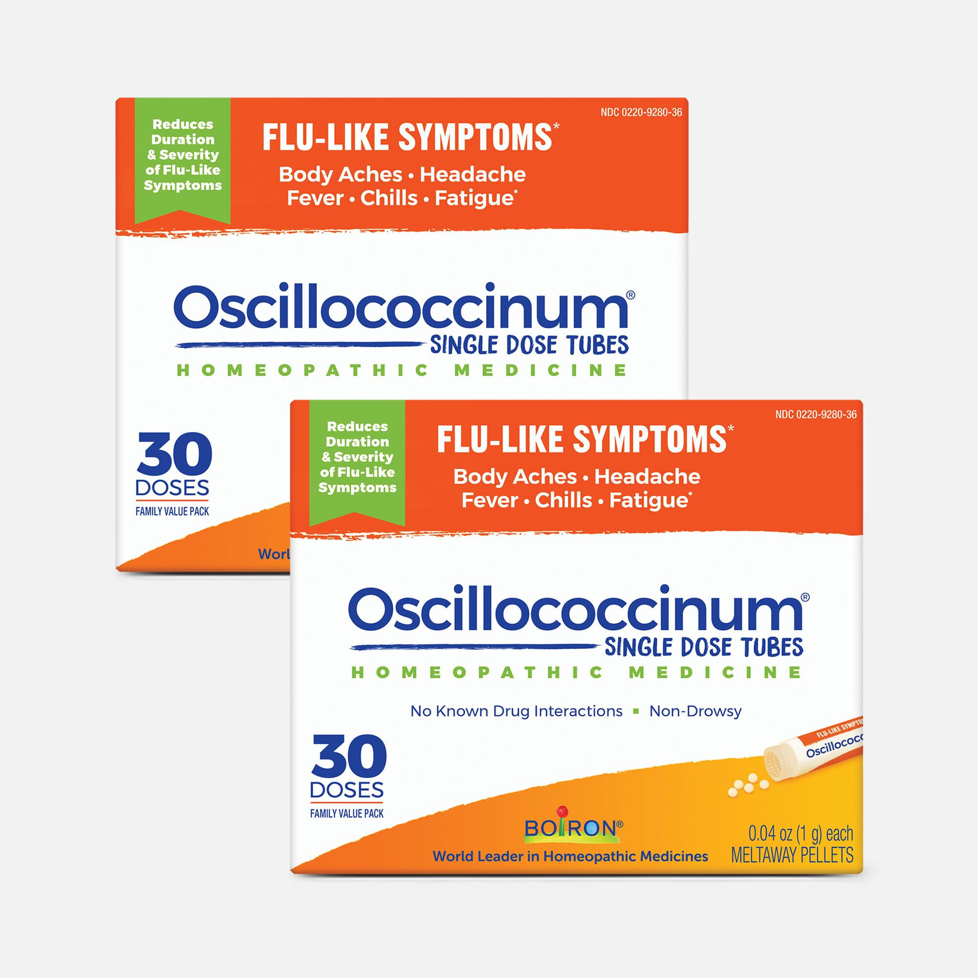 Boiron Oscillococcinum Homeopathic Medicine, 30 doses (2 pack)