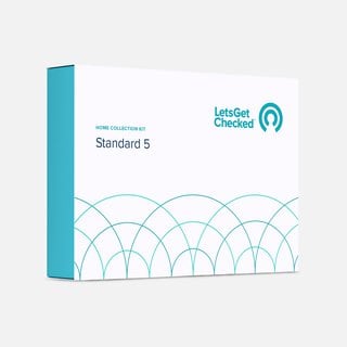 Standard 5 by LetsGetChecked | Chlamydia, Gonorrhea, Trichomoniasis, HIV, & Syphilis Screening, , large