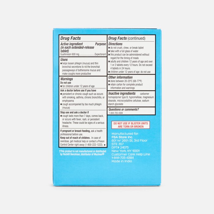 Caring Mill™ Mucus Relief Guaifenesin Extended-Release Tablets, 600mg, , large
