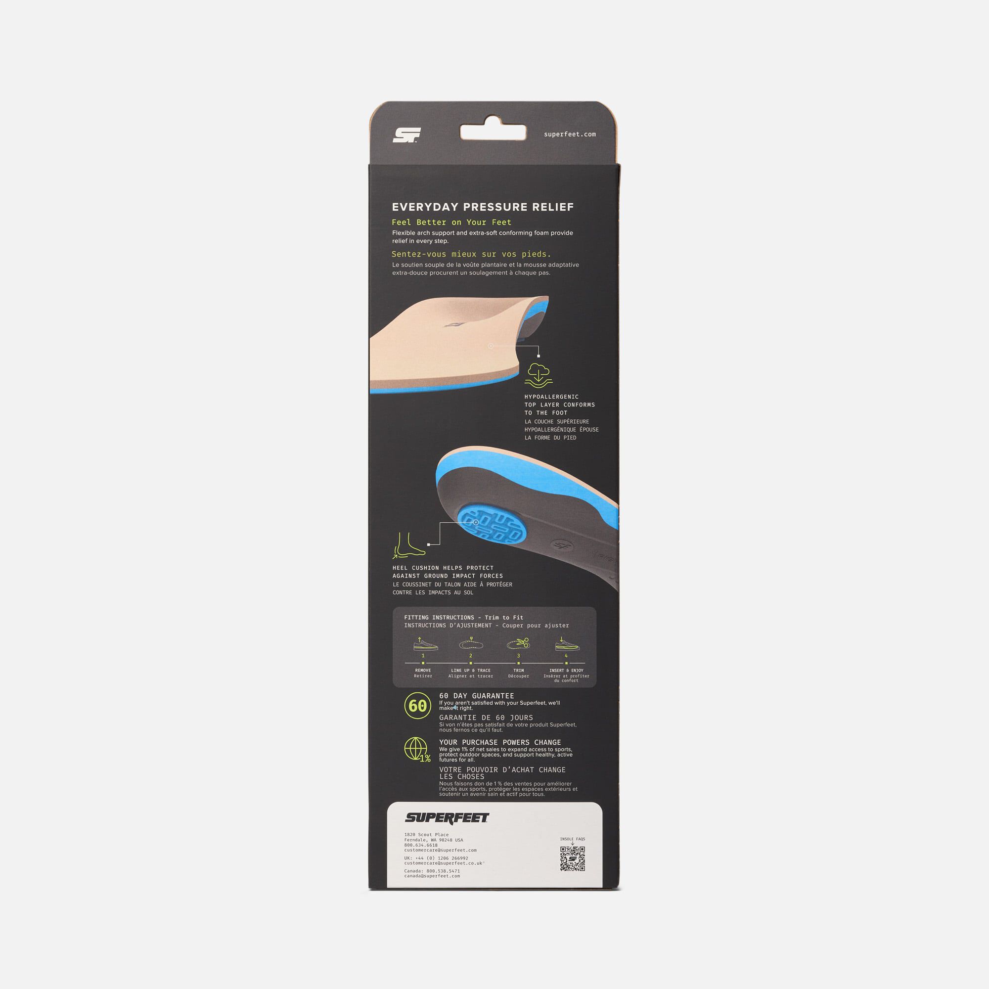 Superfeet Everyday Pressure Relief Insoles, , large
