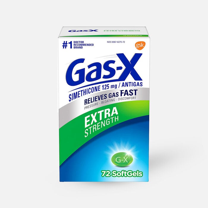 Gas-X Extra Strength Softgel, 125 mg, For Fast Relief From Gas, Bloating & Discomfort, , large