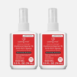 Caring Mill Hydrocortisone Spray, 2.5 oz. (2 pack)