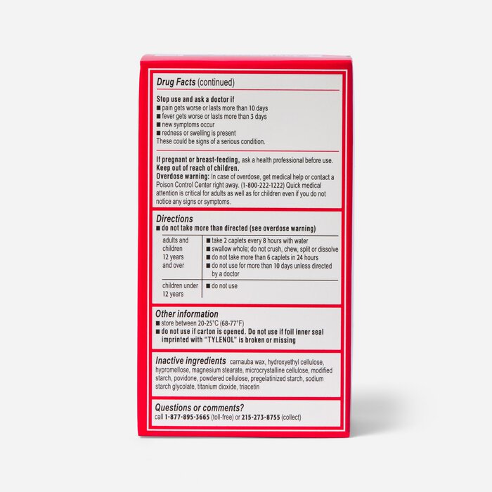 Tylenol 8 HR Muscle Aches and Pain Caplets, , large