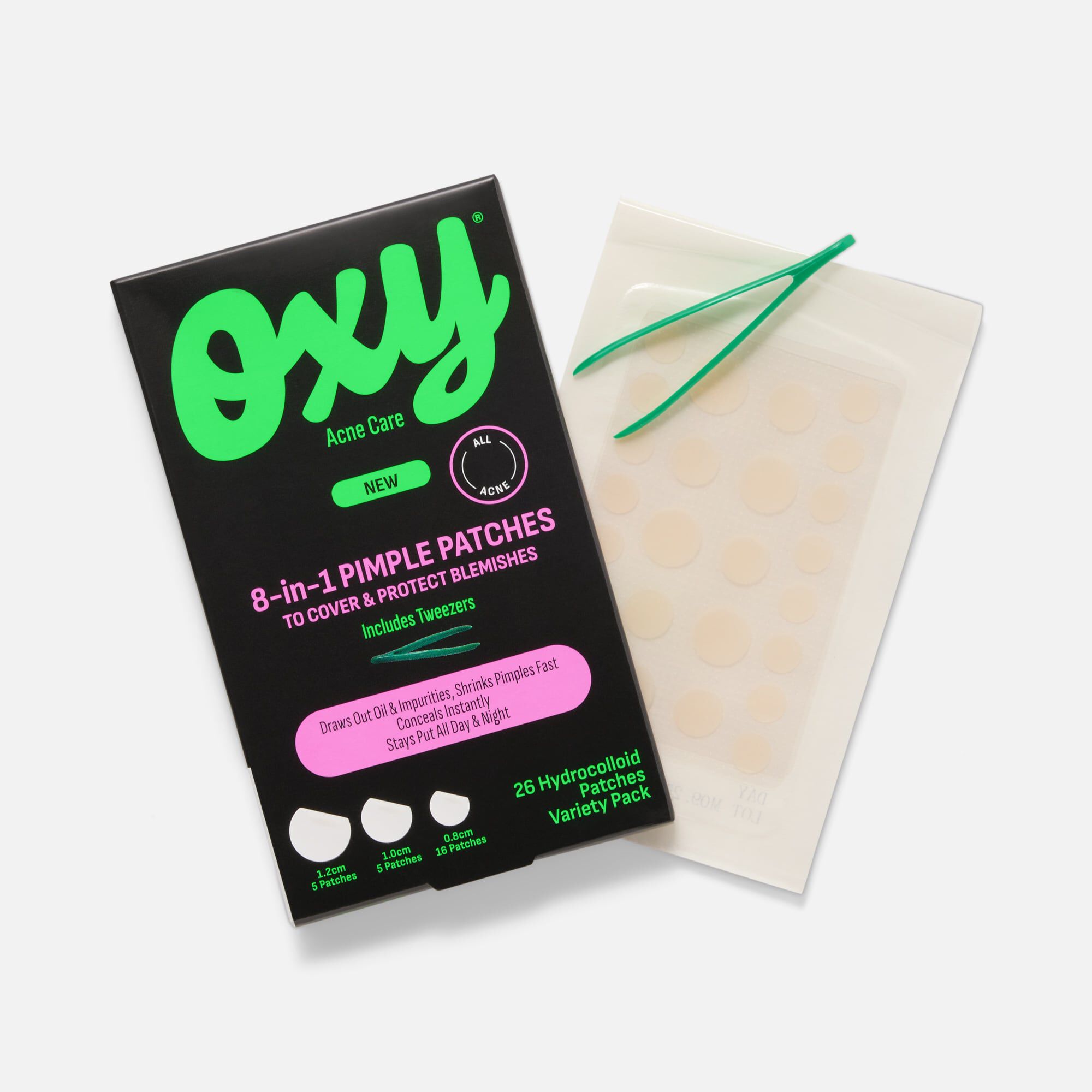 OXY® 8-in-1 Pimple Patch, Variety Pack, 26 ct., , large