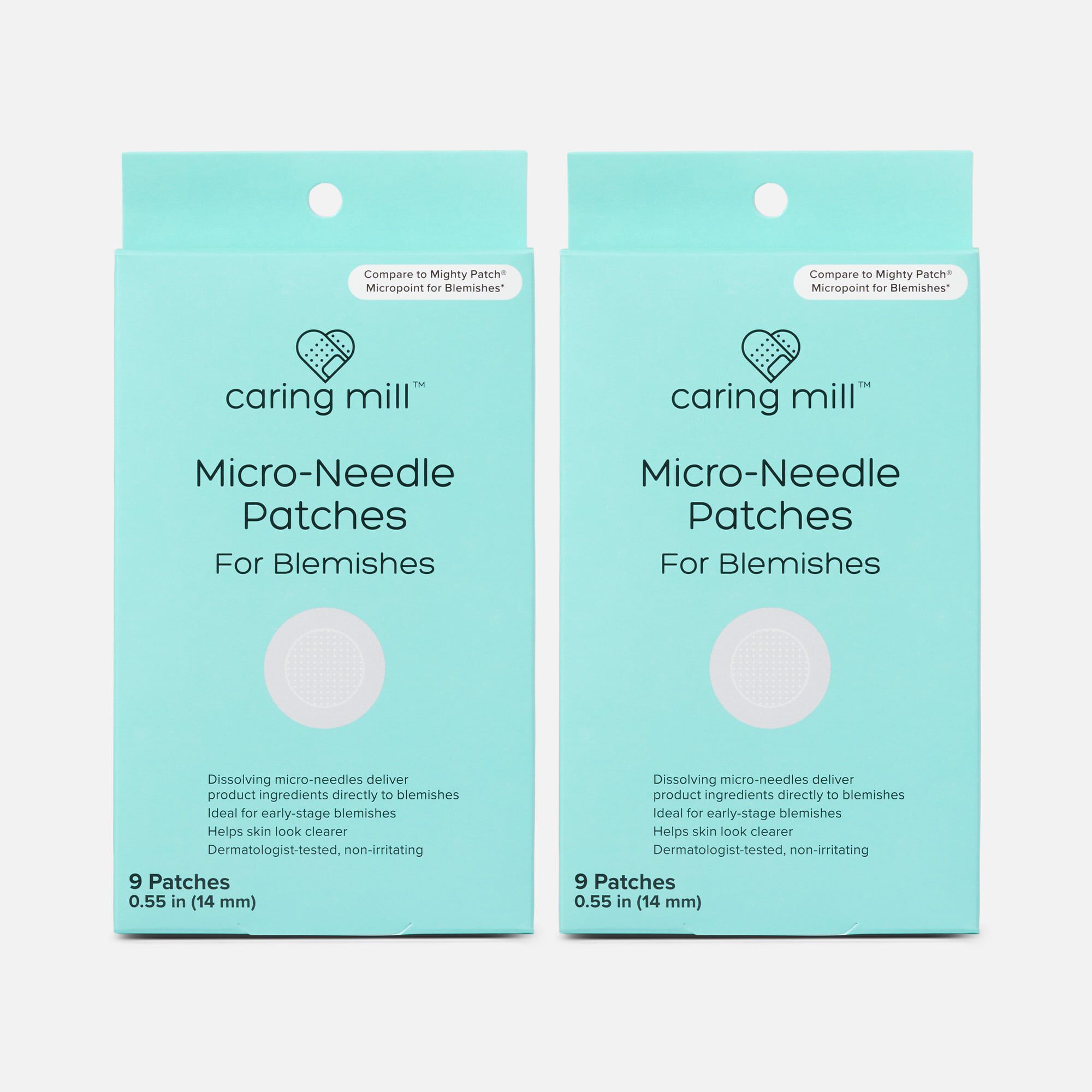 Caring Mill™ Micro-Needle 2-in-1 Salicylic Hydrocolloid Patches, 9 ct. (2-Pack), , large