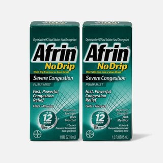 Afrin No Drip Severe Congestion Pump Nasal Mist, .5 oz. (2-Pack), , large