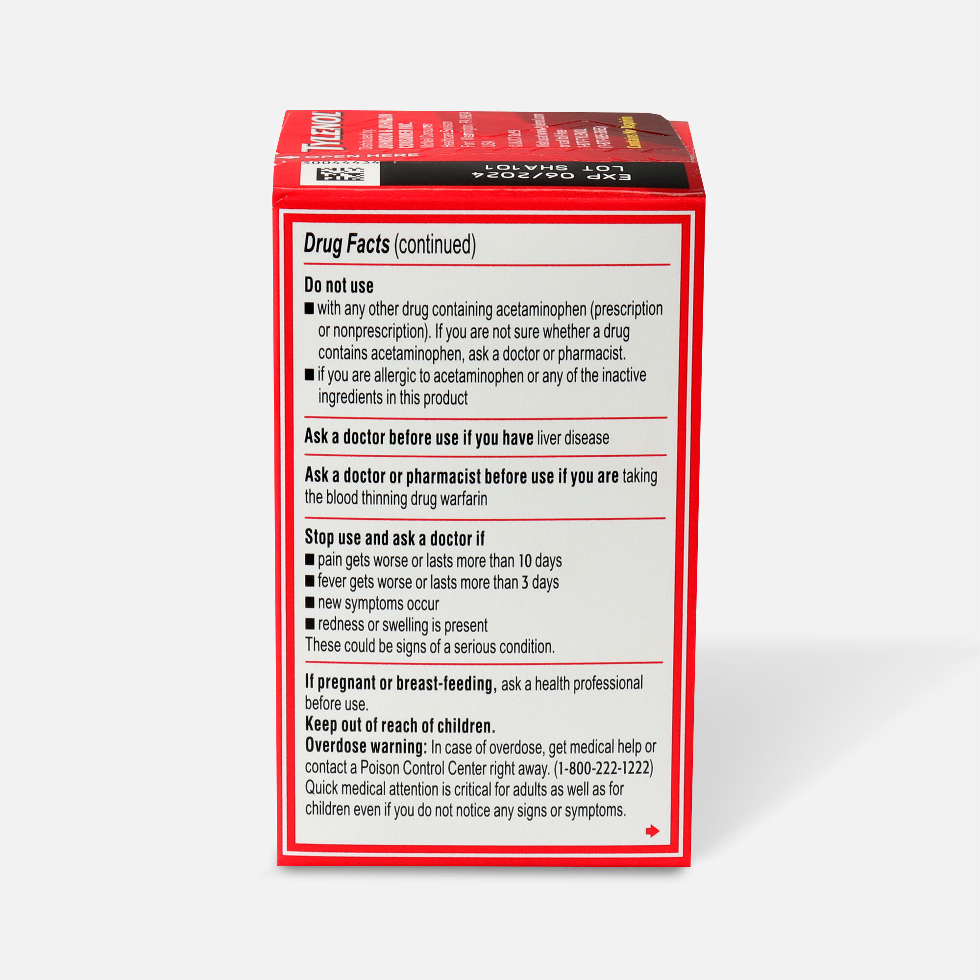 Tylenol Extra Strength Caplets, 24 ct., , large