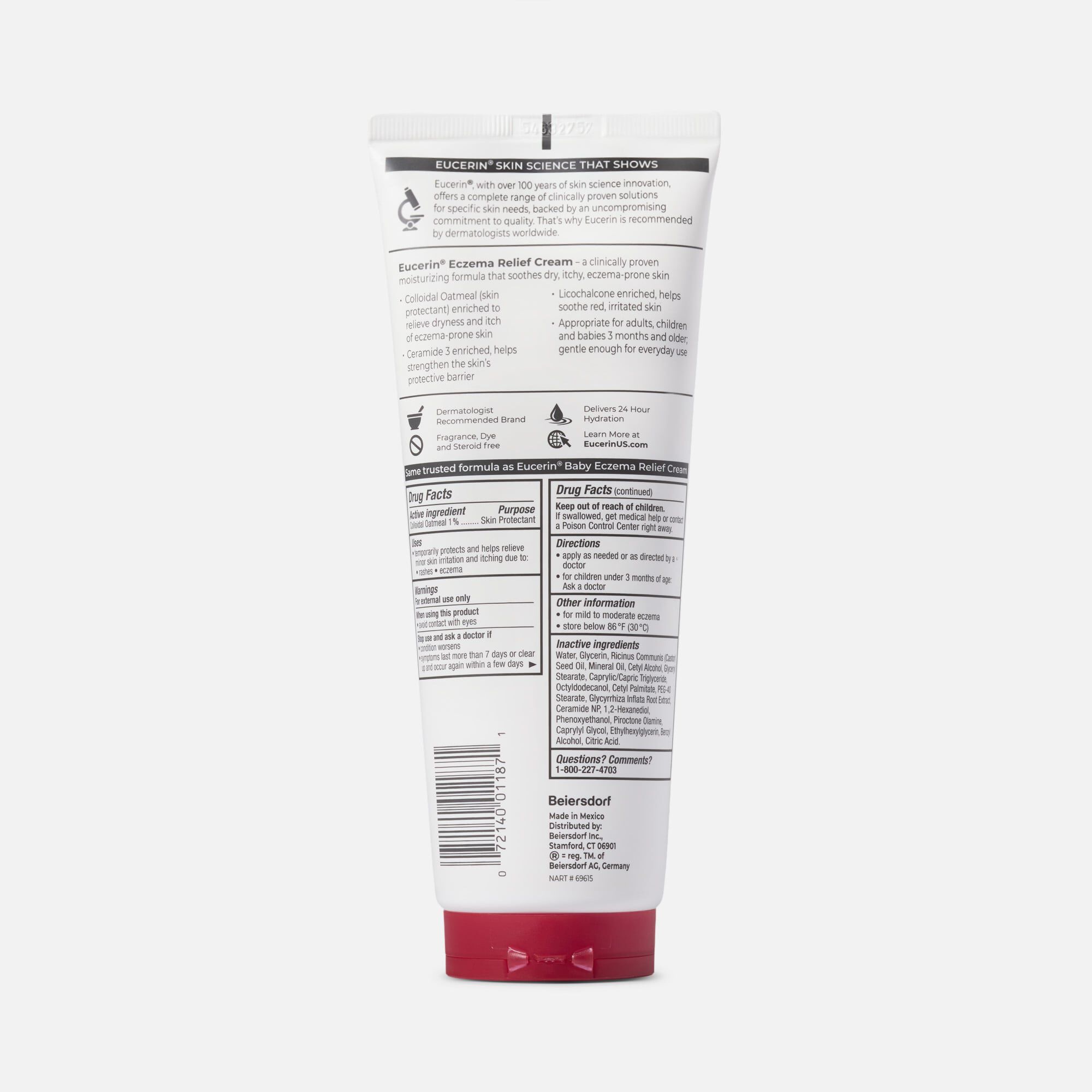 Eucerin Eczema Relief Body Cream, 8 oz., , large
