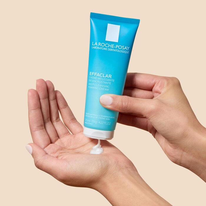 La Roche-Posay Effaclar Deep Cleansing Foaming Cream Cleanser, 4.22 oz., , large
