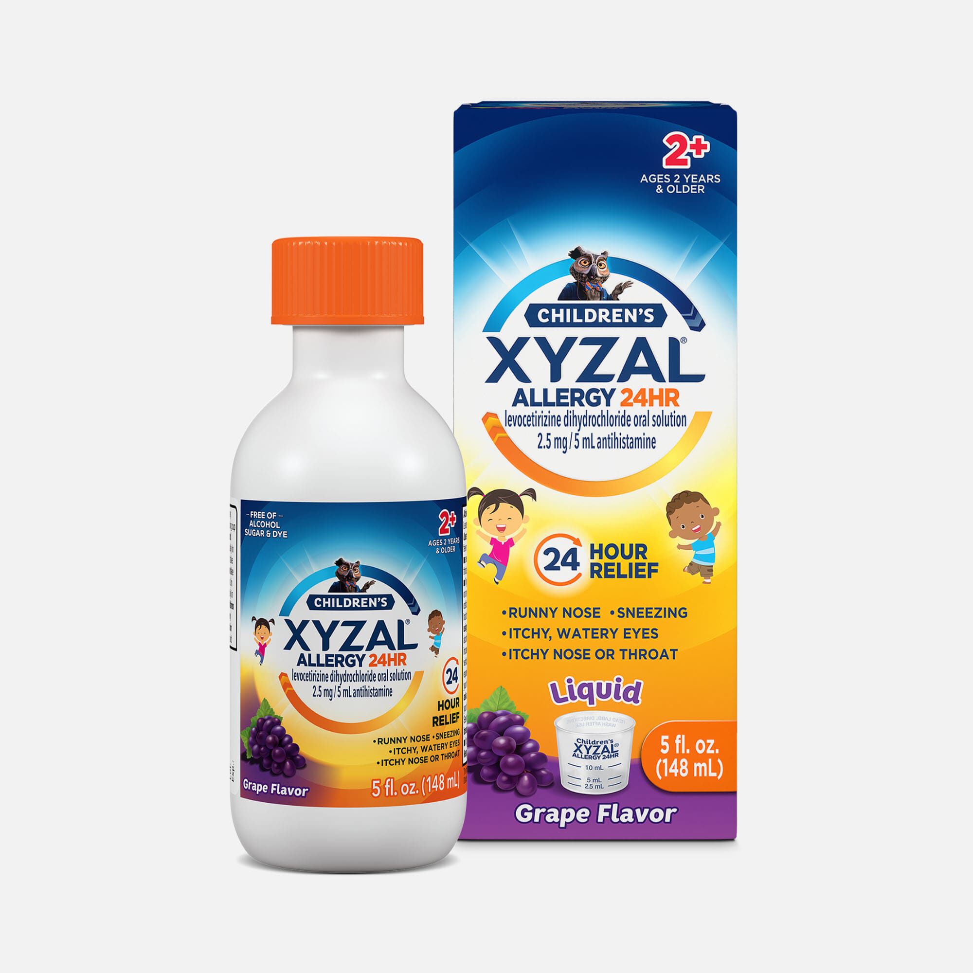 Xyzal® Children's Allergy 24-Hour Oral Solution, Grape, 5 fl. oz.