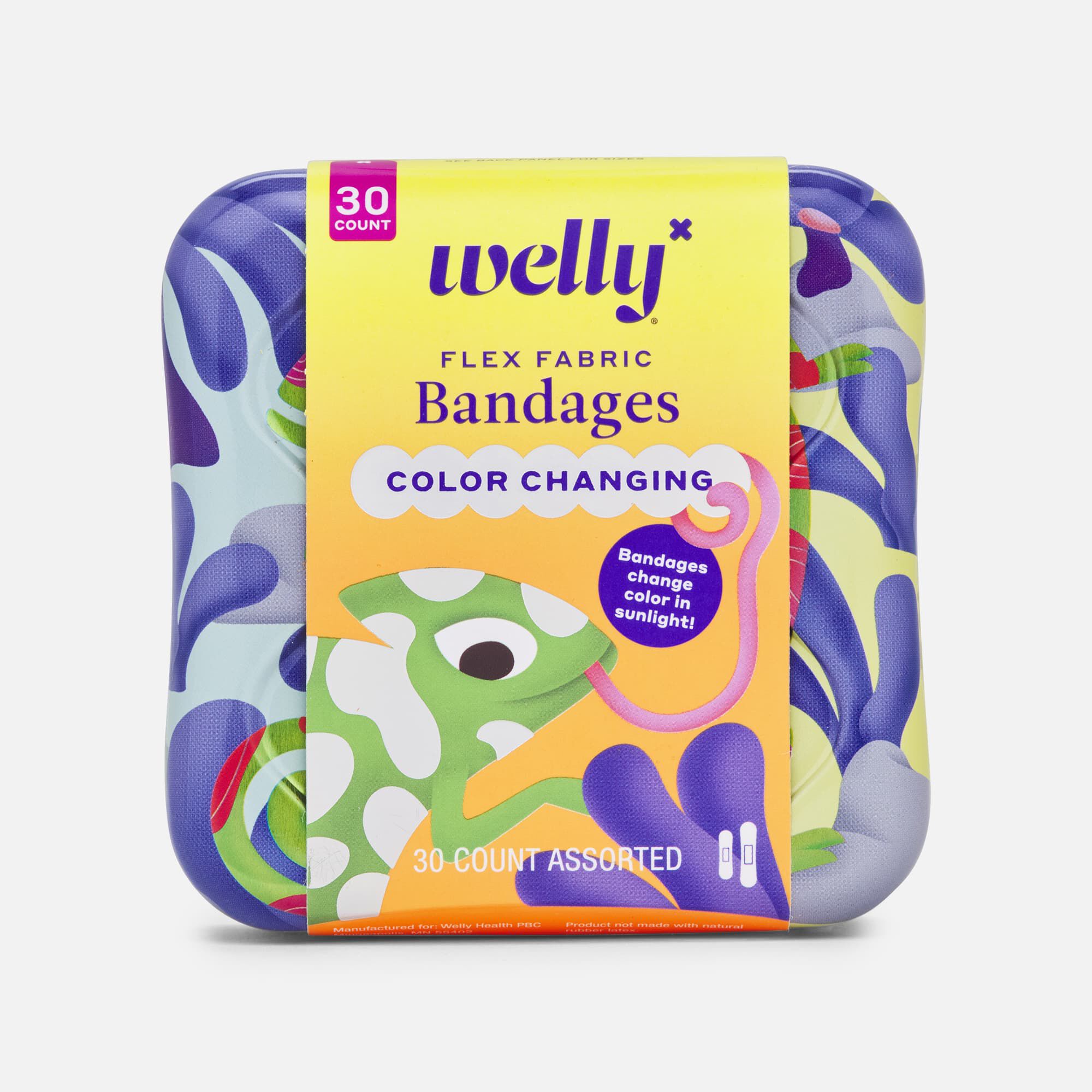 Welly Flex Fabric Bandages, Color-Changing, 30 ct., , large