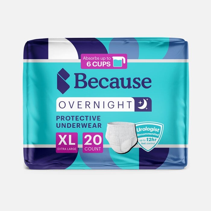 Because Overnight Plus Bladder Control Underwear, , large