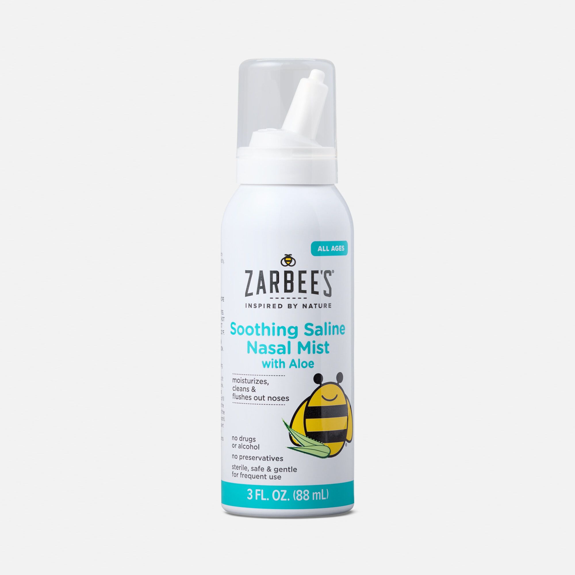 Zarbee's Naturals Soothing Saline Nasal Mist with Aloe, , large