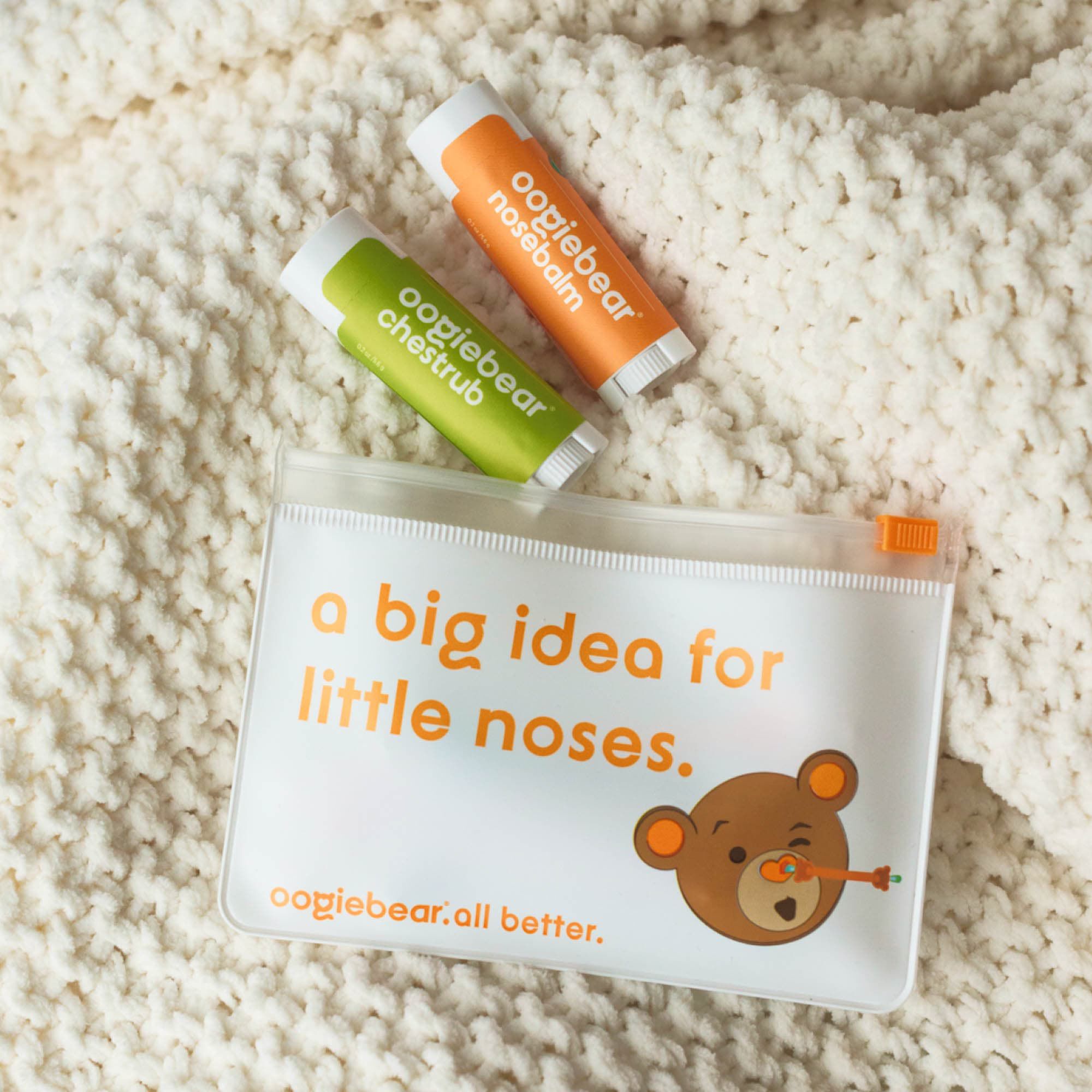 Oogiebear Organic Mini Nosebalm and Chestrub, , large