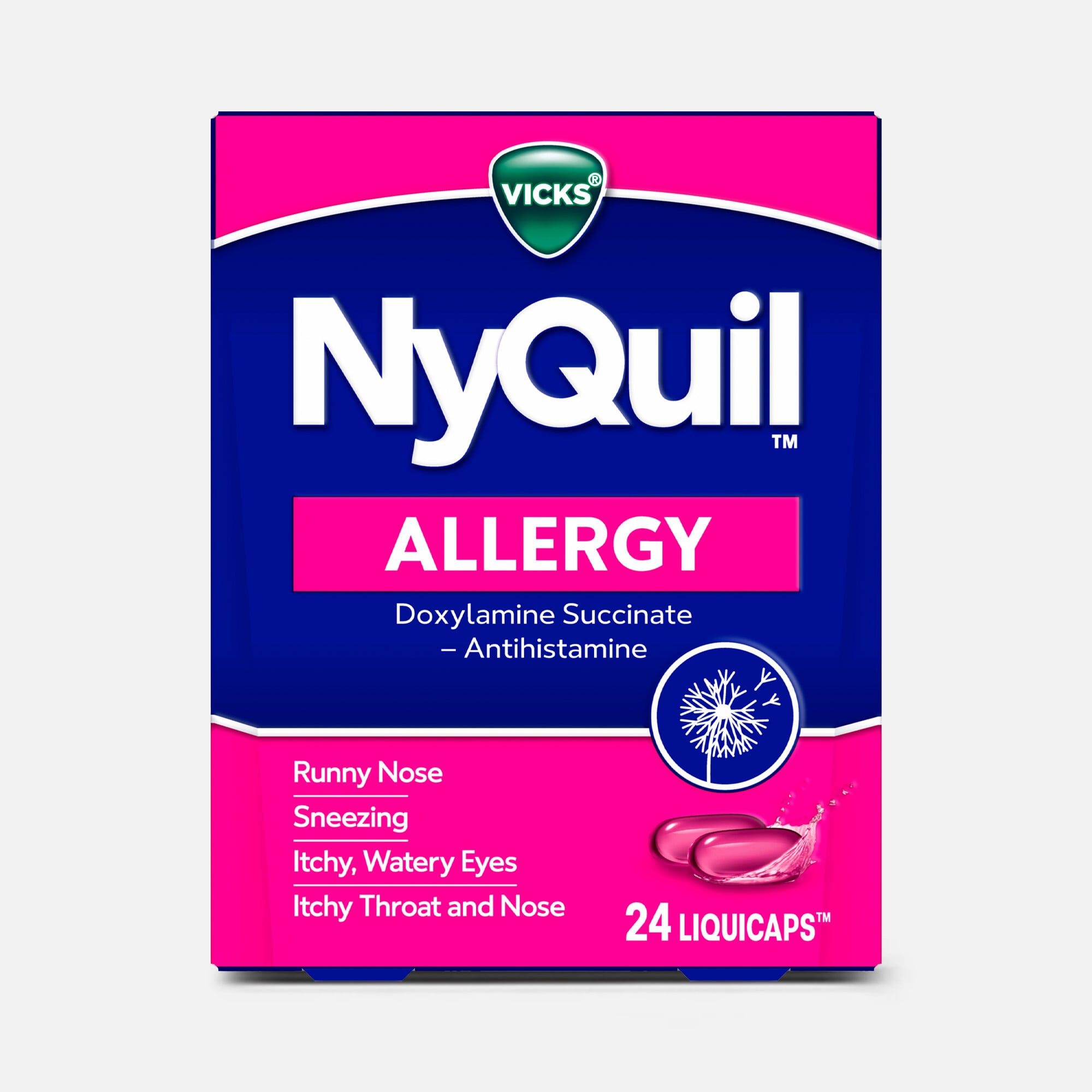 Vicks® NyQuil™ Allergy Nighttime LiquiCaps™, 24 ct.
