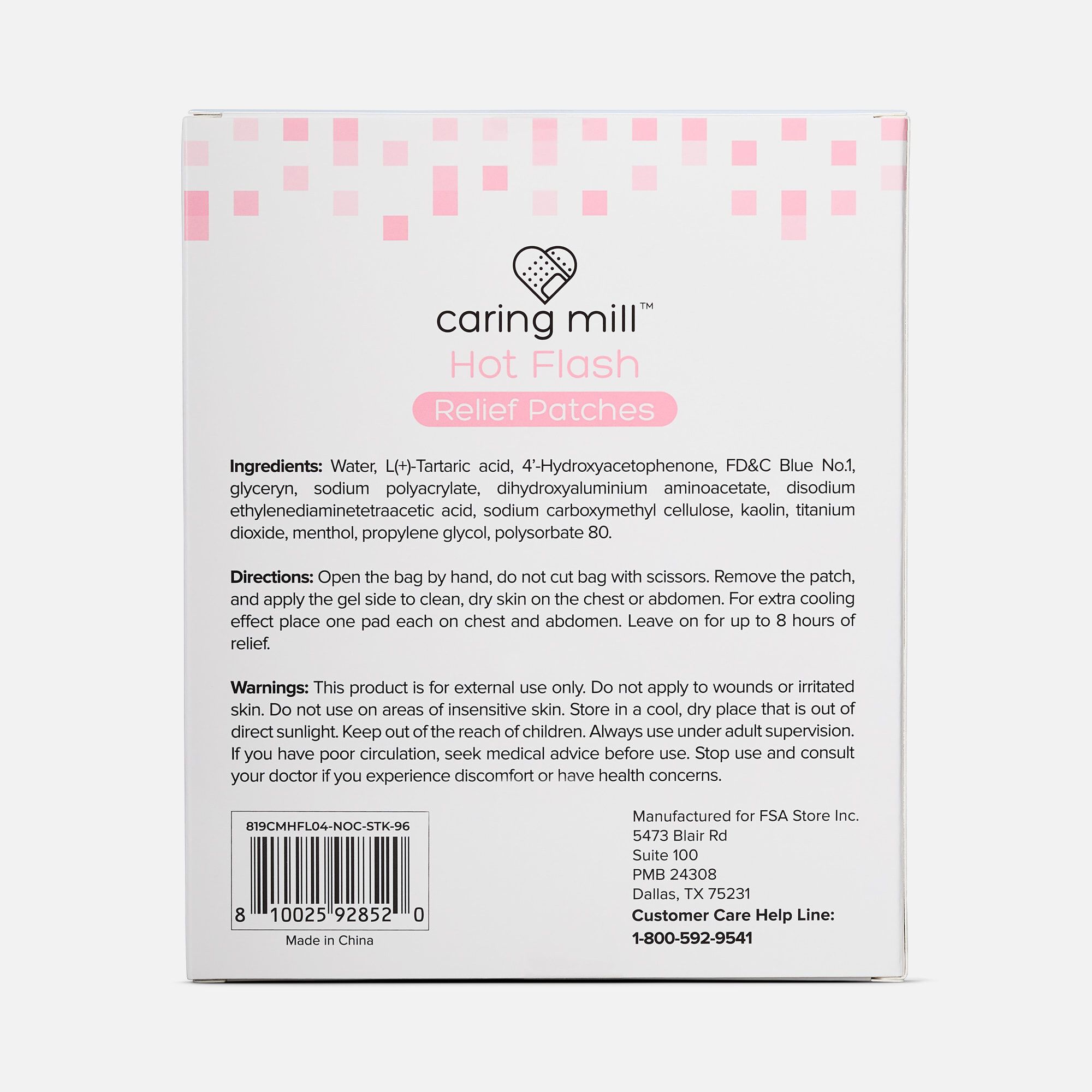Caring Mill™ Hot Flash Relief Patch, 6 ct., , large