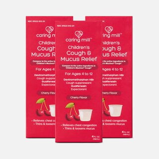 Caring Mill™ Children's Mucus Relief Multi-Symptom Cold, Cherry Flavor, 4 oz. (3 pack), , large