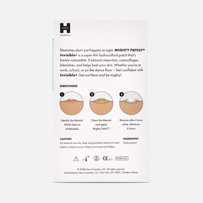 Mighty Patch Invisible+ Acne Treatment Patches, 39 ct., , large
