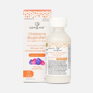Caring Mill™ Children's Ibuprofen Dye-Free Liquid, Original Berry, 4 fl oz., , large