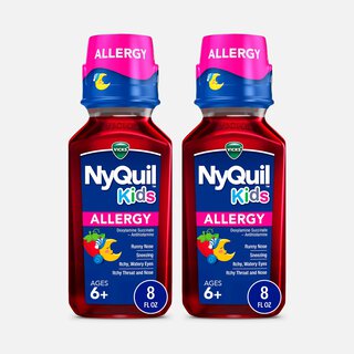 NyQuil Kids Allergy Solution, Berry, 8 fl oz. (2-Pack), , large