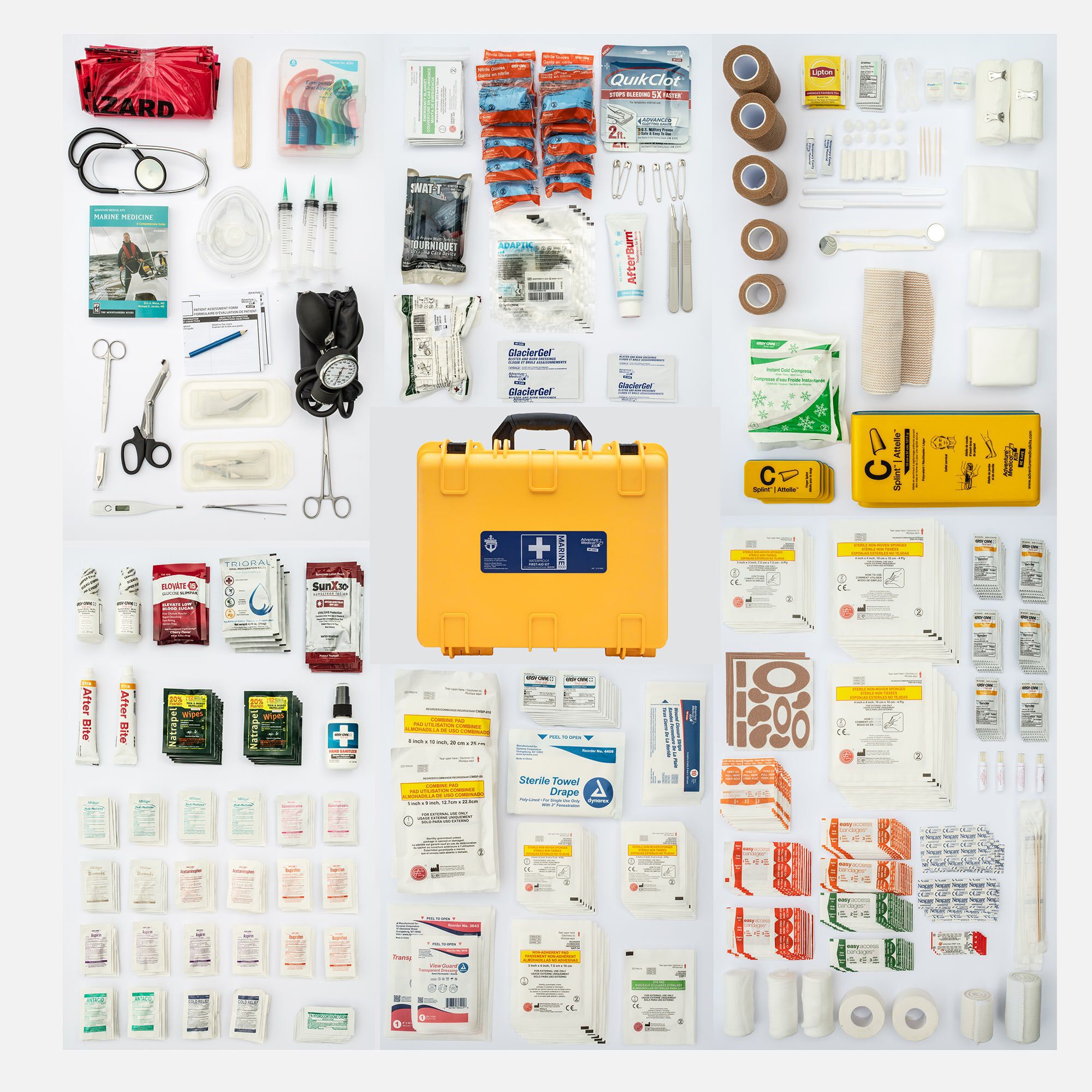Adventure Medical MARINE 3500 Waterproof First Aid Kit with QuikClot, 507 pc., , large