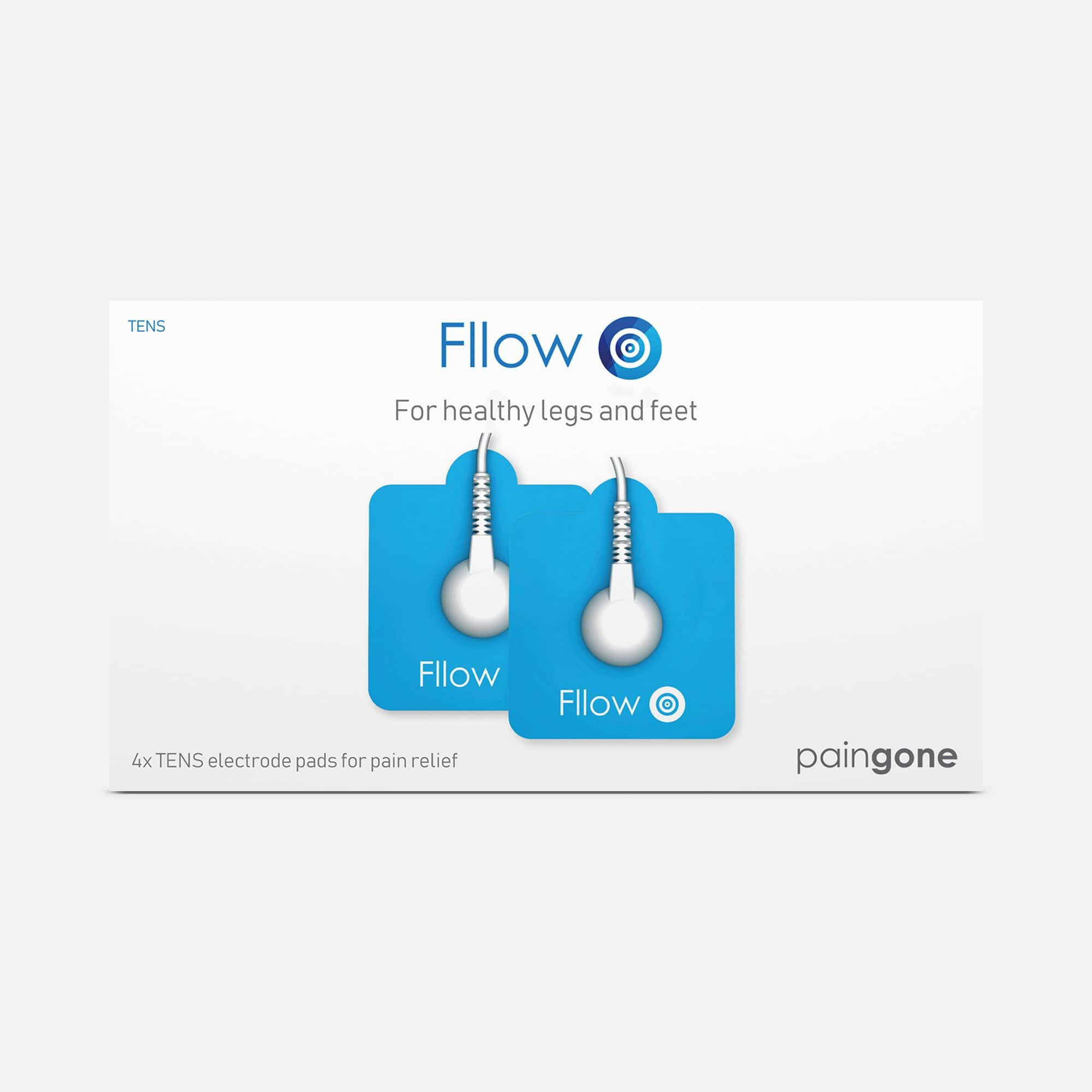 Paingone Fllow TENS Replacement Pads, 2 Pairs