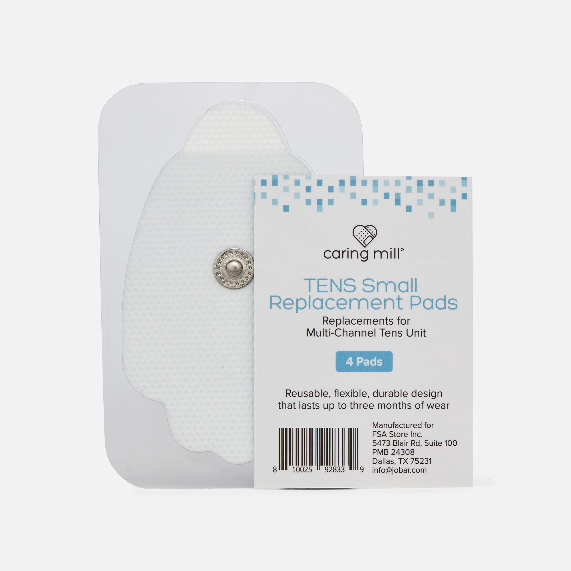 Caring Mill™ Replacement Pads for Multi-Channel TENS Units, 4 pack, , large