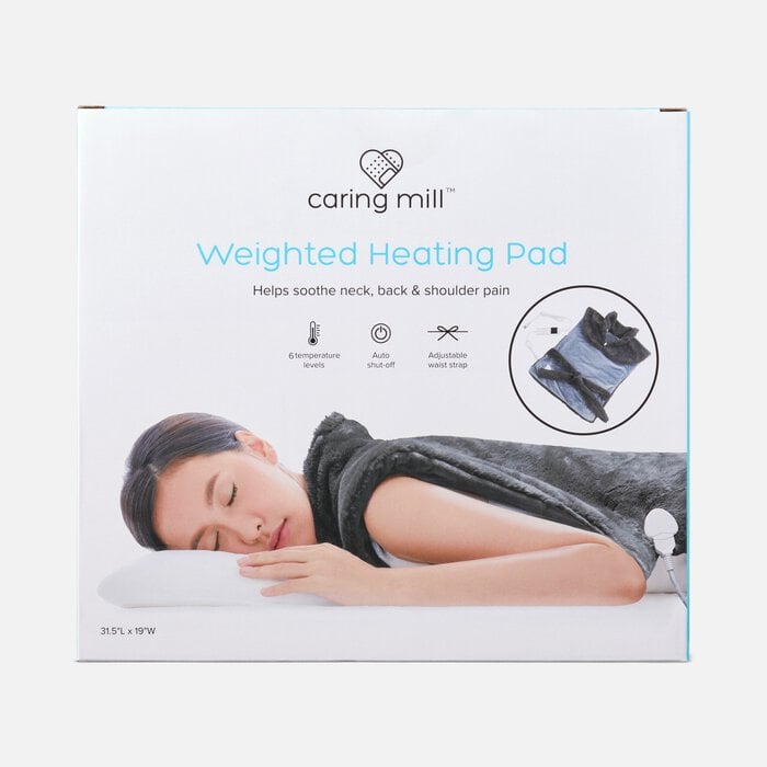 Caring Mill™ Weighted Heating Pad for Back Pain Relief, , large