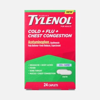 Tylenol® Cold + Flu + Chest Congestion Caplets, 24 ct., , large