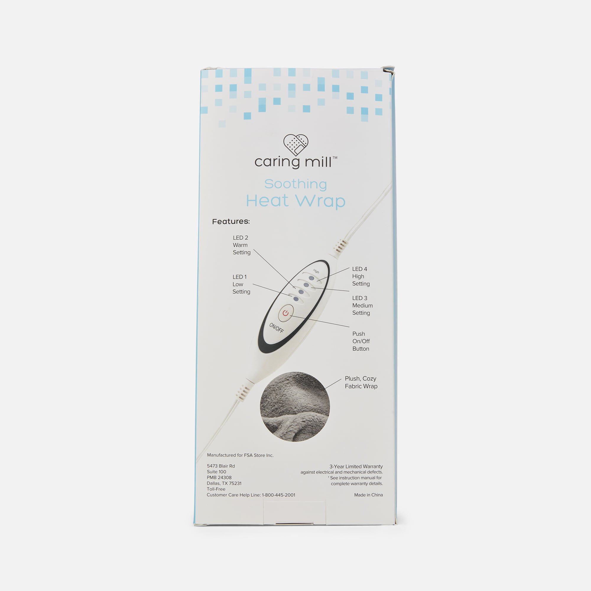 Caring Mill™ Electric Soothing Heat Wrap for Pain Relief 24" x 54", , large