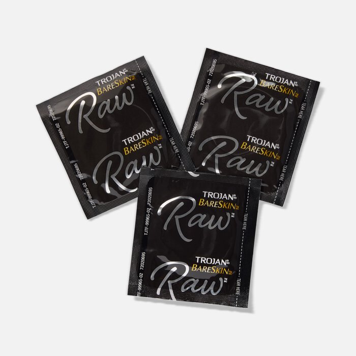 Trojan Latex Condom BareSkin Raw, 10 ct., , large