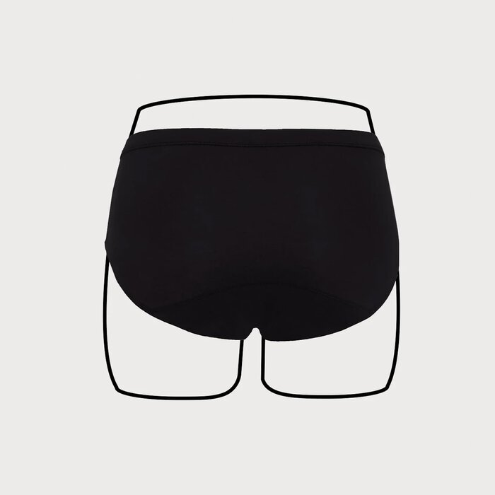 Thinx Teens All Day Brief, Black, , large