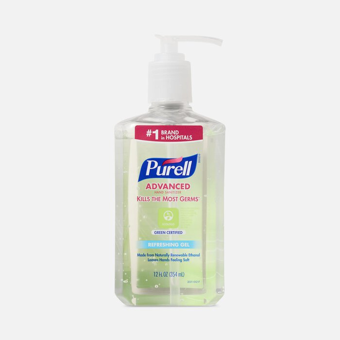 Purell® Advanced Hand Sanitizer Green Certified Gel, 12 fl. oz., , large