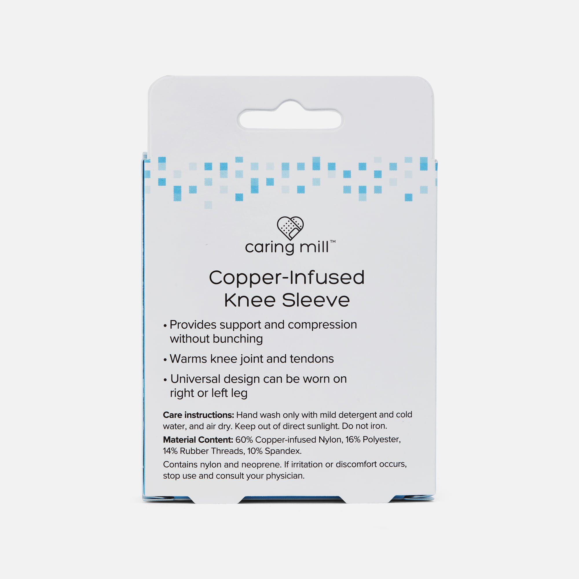 Caring Mill™ Copper-Infused Knee Compression Sleeve, , large