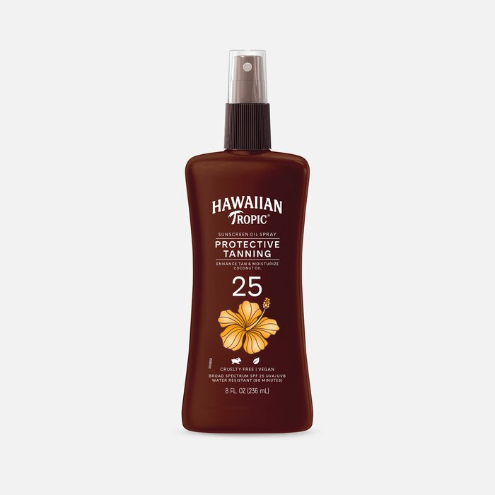 Hawaiian Tropic Dry Pump Spray Oil SPF 25, 8 oz., , large