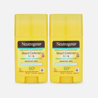 Neutrogena Beach Defense Kids Sunscreen Stick, SPF 60+, 1.5 oz. (2-Pack), , large