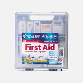 First Aid Only QuickTreat Dispenser Plastic First Aid Kit, 370 pc., , large