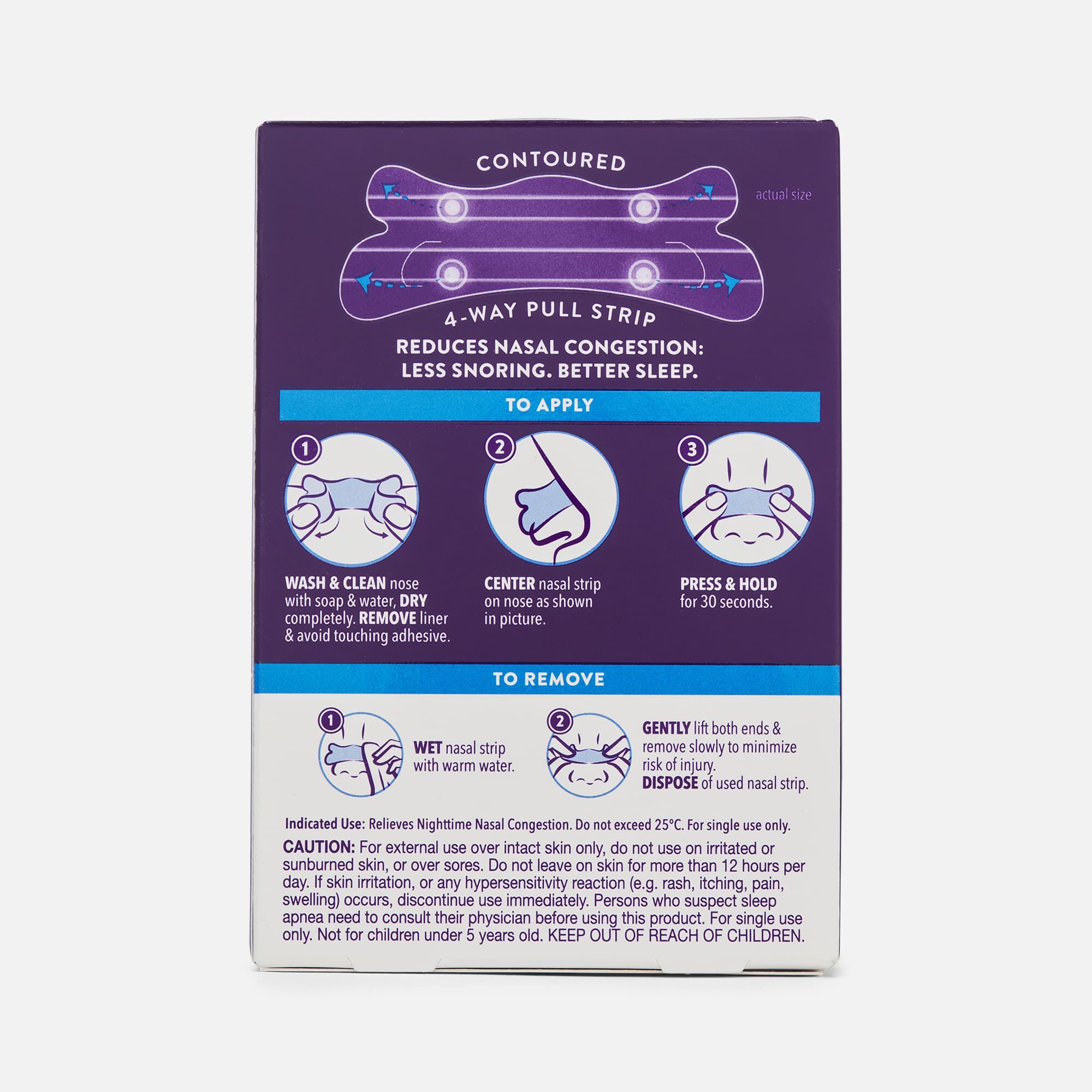 Vicks ZzzQuil Sleep Ultra Nasal Strips, Clear, 26 ct., Clear, large