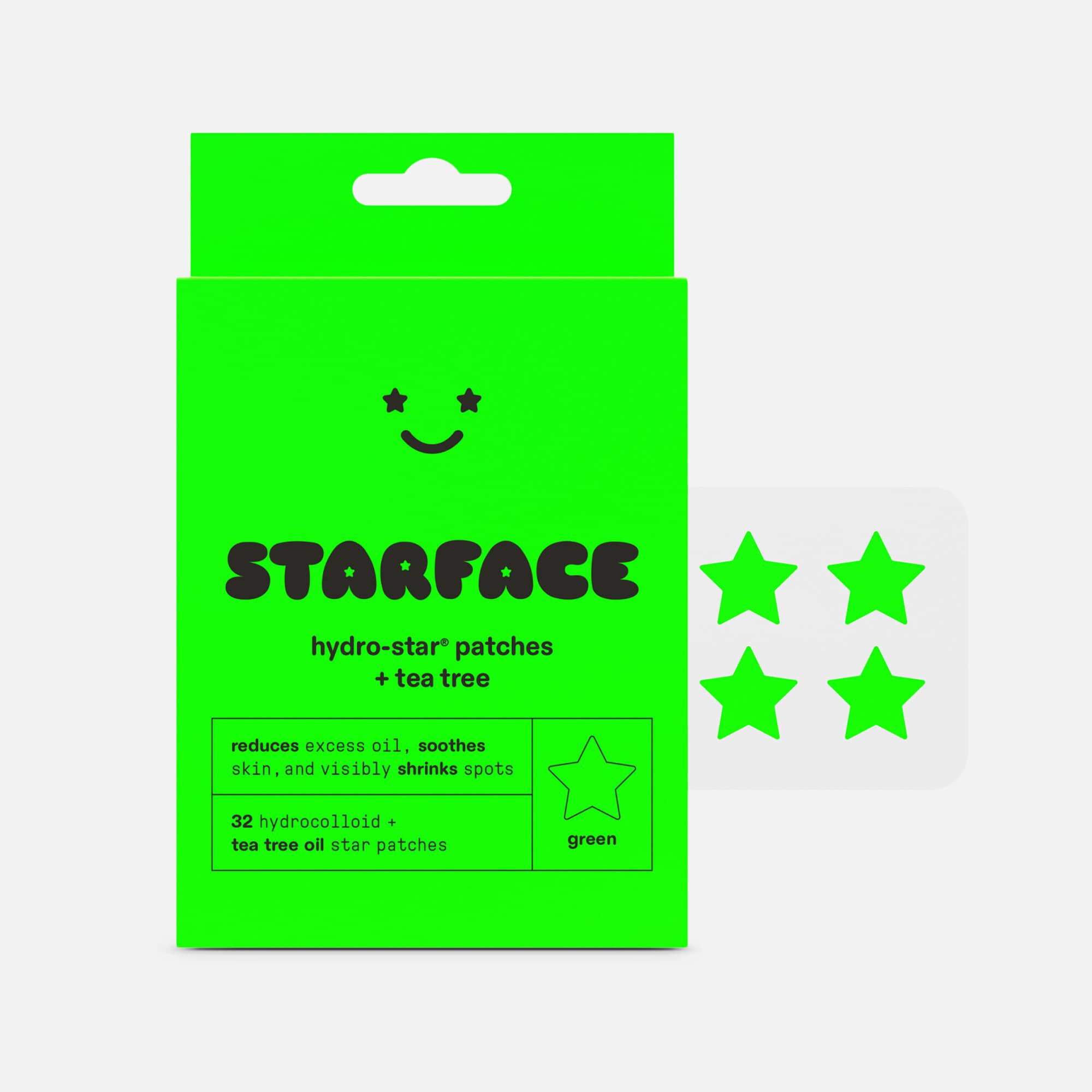 Starface Hydro-Star + Tea Tree Green Patches, 32 ct., , large