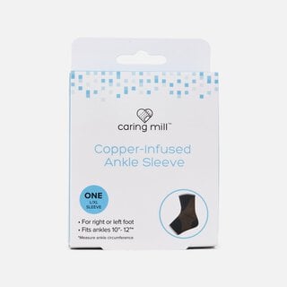 Caring Mill™ Copper-Infused Ankle Brace Compression Sleeve, L/XL