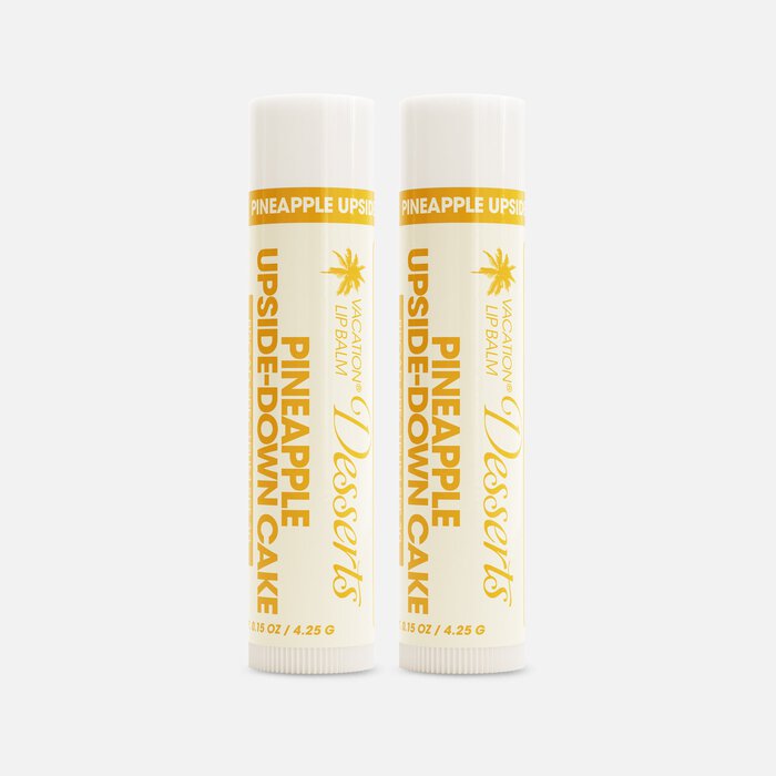 Vacation Pineapple Upside-Down Cake Lip Balm Sunscreen, SPF 30, 0.15 oz. (2-Pack), , large