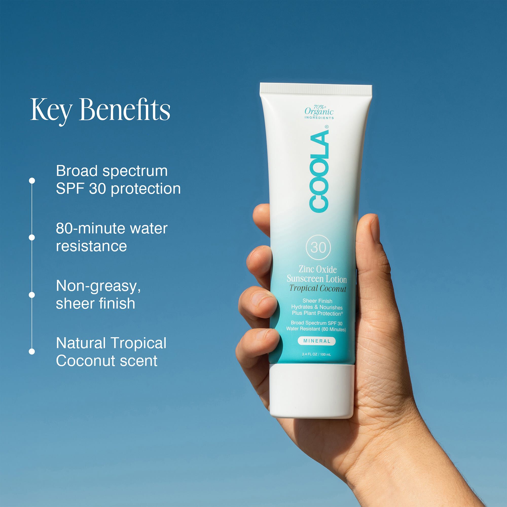 COOLA® Mineral Body Organic Sunscreen Lotion, , large